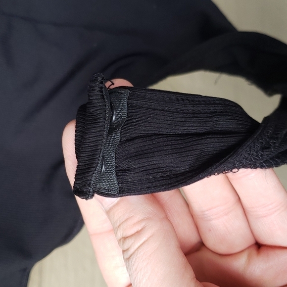 F21 Forever21 Lace Up Choker Bodysuit Thong Plus Size Rave 2x - Picture 13 of 13